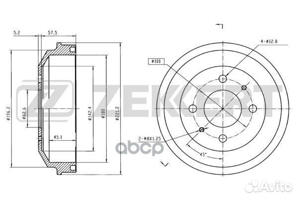 Барабан торм. зад. Hyundai Accent II 99- bs-542