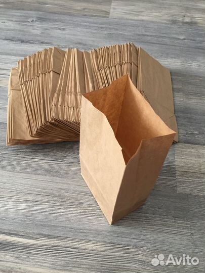 Крафтовые пакеты без ручки