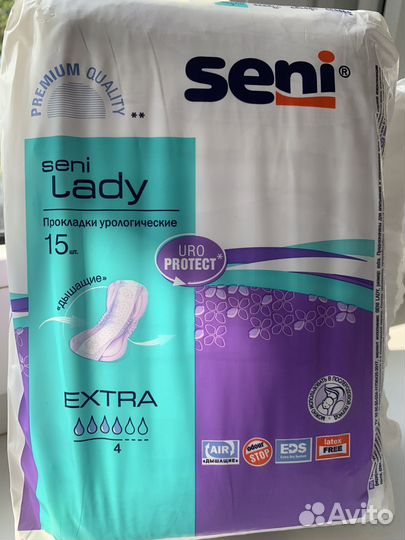 Урологические прокладки seni lady экстра