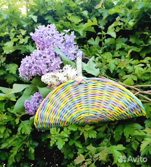 Подарочная корзина для цветов (фруктов)