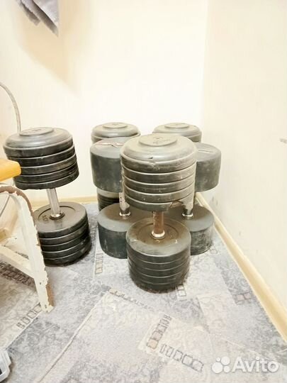 Гантели бу,37,42,45,47 кг