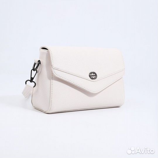 Сумка женская на магните, цвет белый