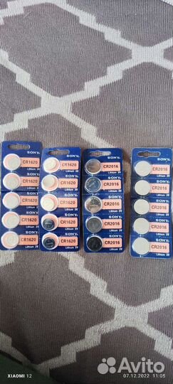 Батарейка CR2477,CR1620,CR2016,CR2032
