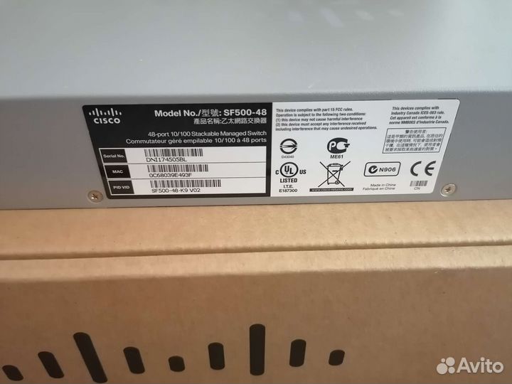 Коммутатор Cisco SF500-48