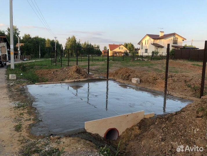 Труба в канаву для заезда под ключ