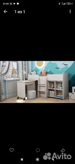 Детская кровать от 3 лет с матрасом бу