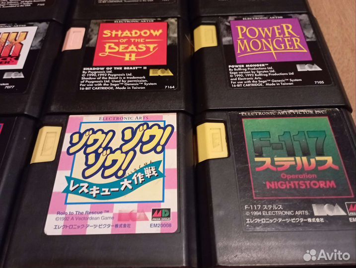 Катриджи sega лицензия