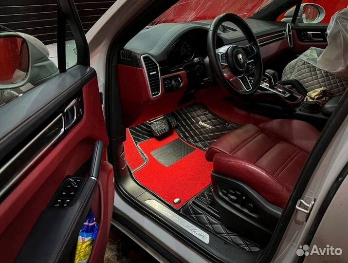 3D коврики из экокожи Porsche Cayenne Coupe 2023
