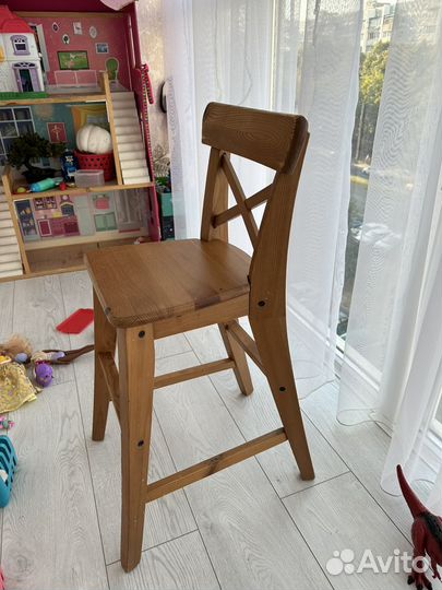 Детский барный стул IKEA ингольф