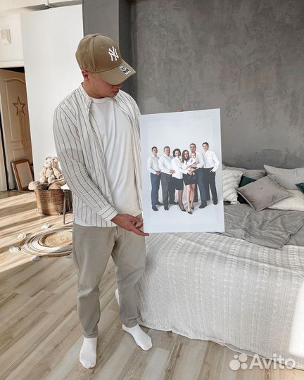 Портрет по фото на холсте на заказ Москва