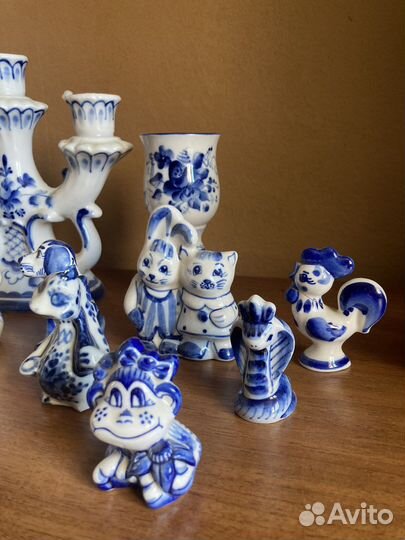 Фарфоровая посуда гжель