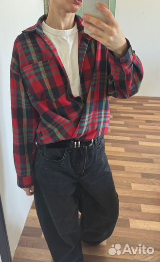 Рубашка в клетку oversize