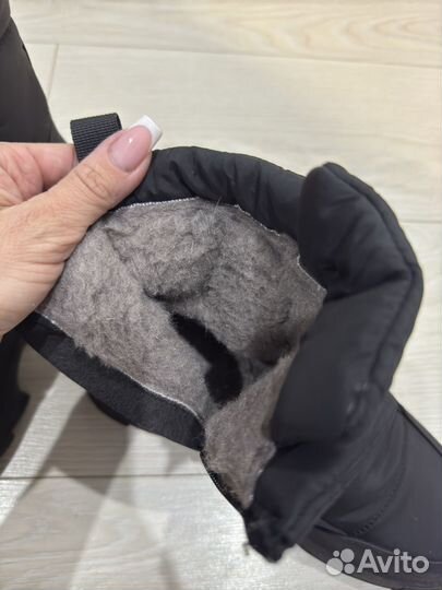 Дутики с натуральным мехом