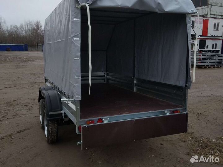 Прицеп легковой двухосный 3.05*1.51 с тентом 1.5 а