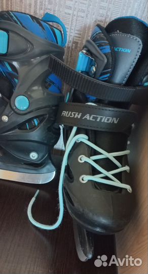 Коньки детские раздвижные 30-33