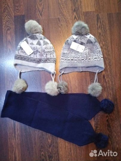 Шапка шарф перчатки детские