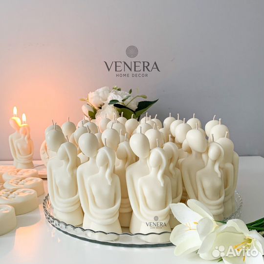 Свечи на свадьбу/подарки гостям/ свечи из воска