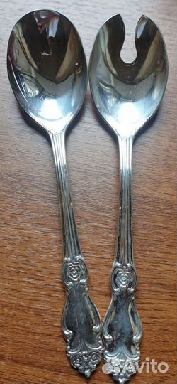 Ложка и Вилка для салата Роза Кольчугино