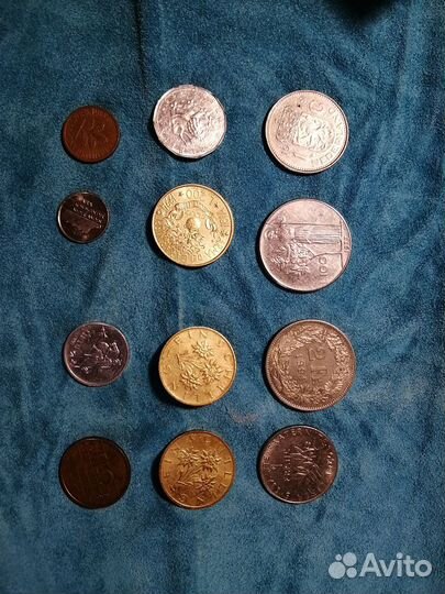 Монеты Франции,Италии,Австрии