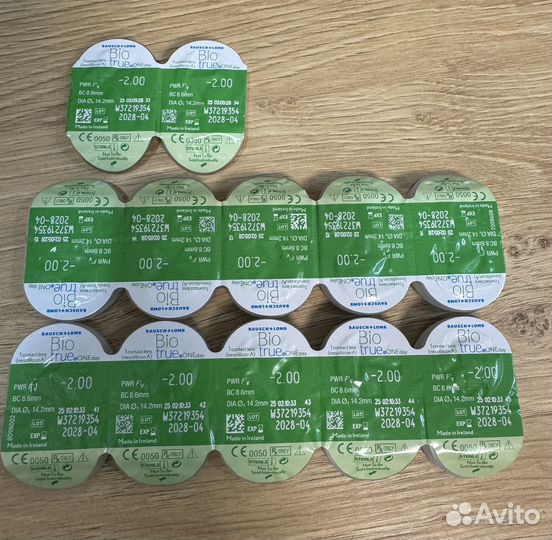 Линзы контактные biotrue PWR -2.00