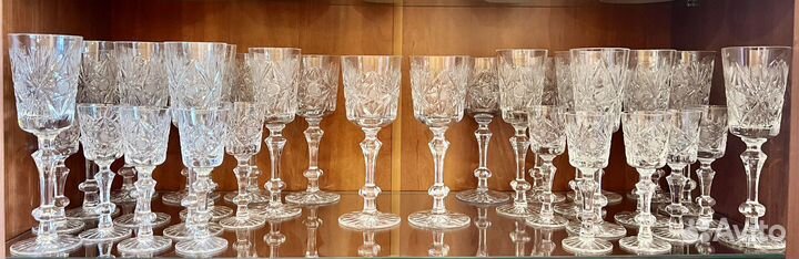 Хрустальные фужеры Гусь-Хрустальный, СССР хрусталь