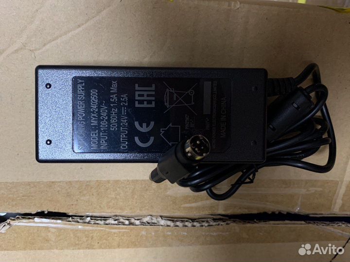 Блок питания 24v 2,5А для ккм Атол, Штрих, Ритейл