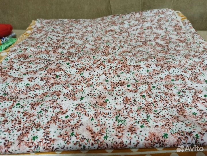 Отрез ткани хлопок СССР штапель