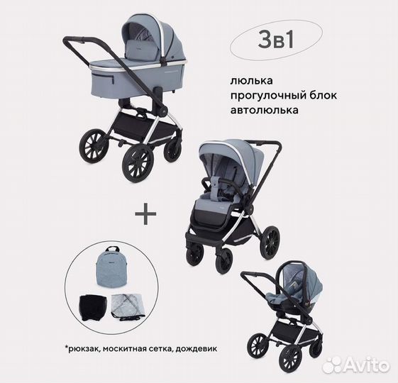 Коляси 3в1. 2в1. Трость,прогулочные