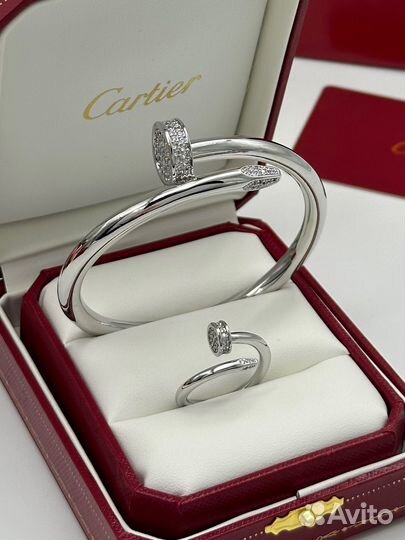 Браслет cartier гвоздь + кольцо
