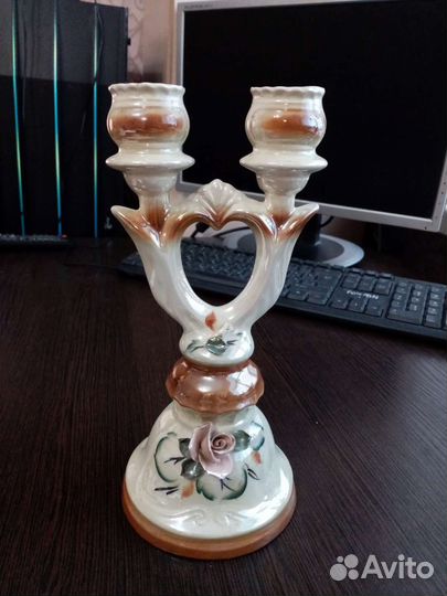 Подсвечники. хрустальные и фарфоровые