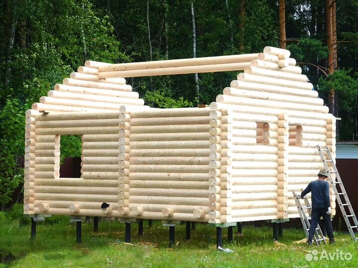 Сруб Бани из бревна