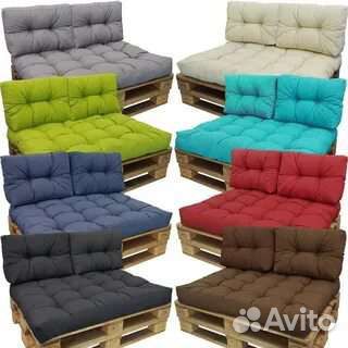 Падушки чехлы матрасы для садовой мебели