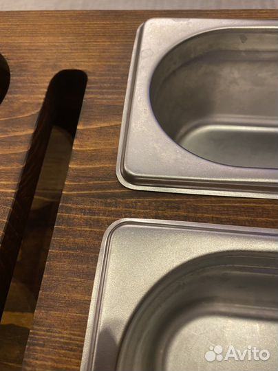 Поднос деревянный бокс для пива сервировка