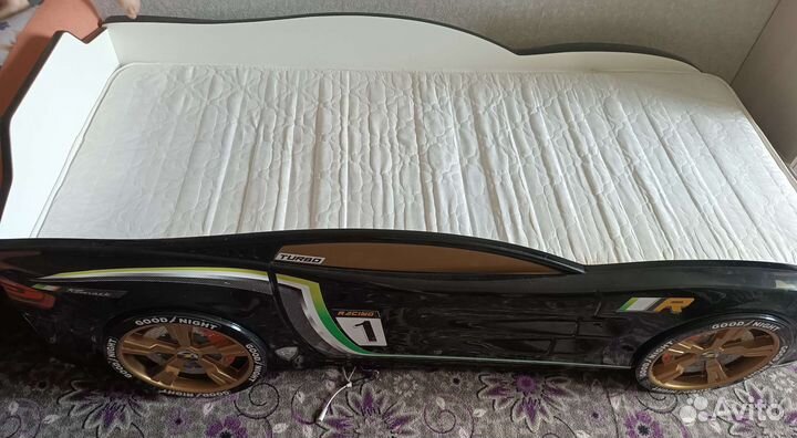 Детская кровать машина с подсветкой