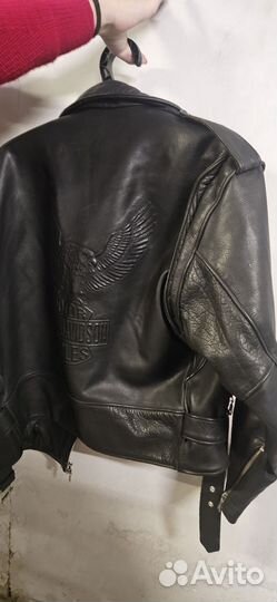 Кожаная куртка мужская 48 50 бу