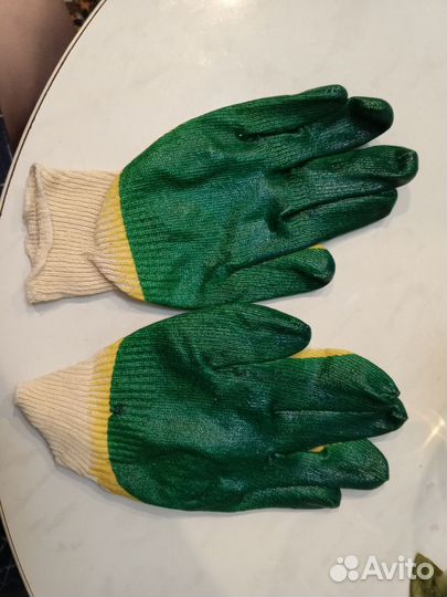 Перчатки рабочие резиновые