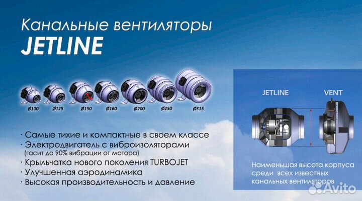 S&P jetline-200 Канальный вентилятор (220-240V