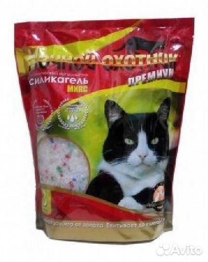 Наполнитель Ночной Охотник премиум силикагель микс