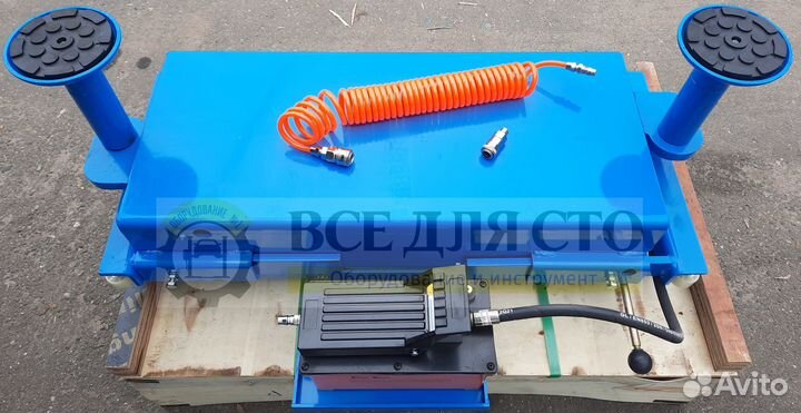 Подъемник канавный пневмогидравлический г/п 2т