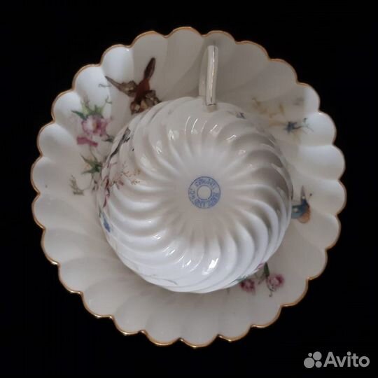 Чайная пара Лимож «Haviland» антикварная