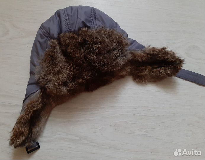 Шапка-ушанка р.52 мех-кролик
