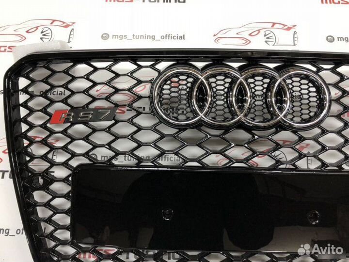 Решетка на Audi A7 10-14 гг. в стиле RS7 дизайн 2