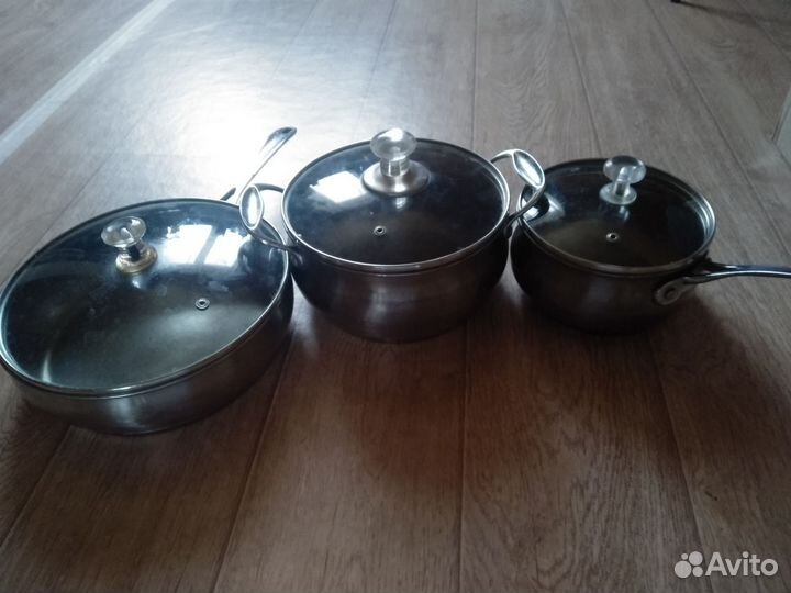 Кастрюля из нержавейки бу