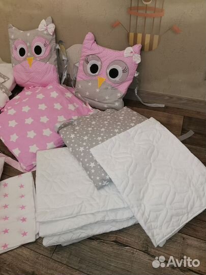 Бортики в кроватку для новорожденных