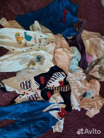 Более 30 кг детских вещей на мальчика