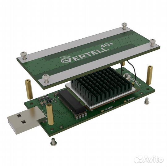 USB 2.0 адаптер к M.2 модемам Vertell VT-USB-M.2