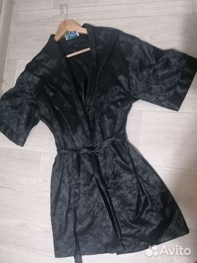 Халат женский с сорочкой (шёлк)