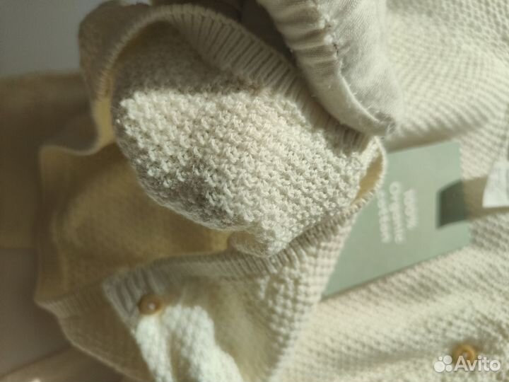 Hm комплект утеплённый 62/68 новый свитер штанишки