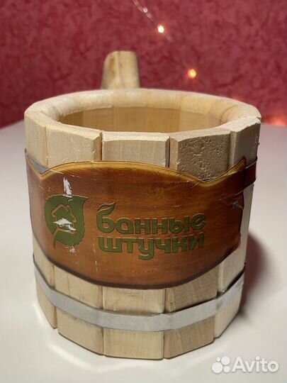 Кружка бондарная 0,5 л, липа