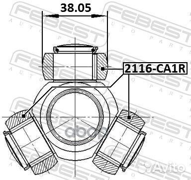 Трипоид 19X16.4X38 ford mondeo CA2 2007- 2116-ca1r